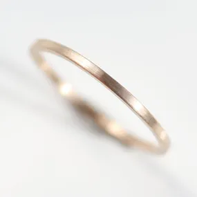 10k Yellow Gold 1x1mm Square Band