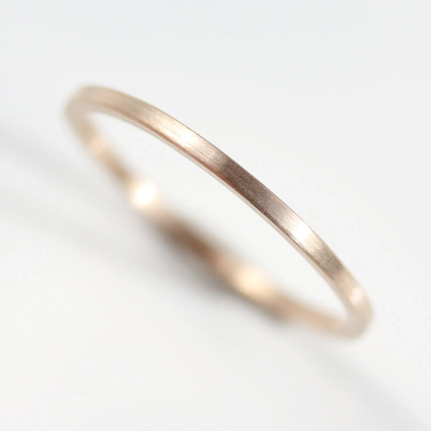 10k Yellow Gold 1x1mm Square Band