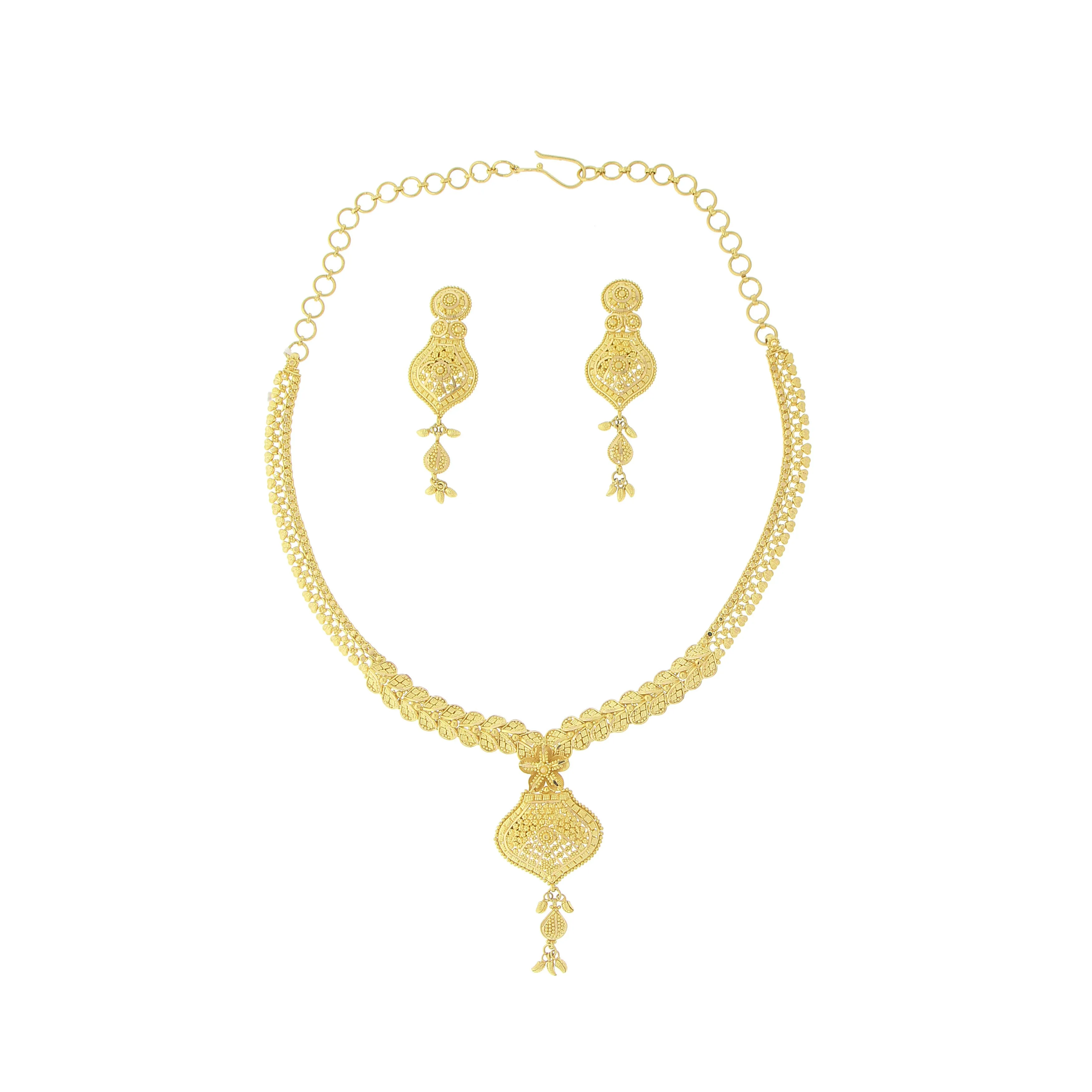 3-PIECE PLAIN GOLD NECKLACE SET