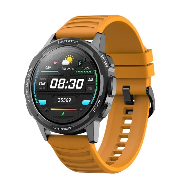 360*360 HD Sports Fitness Tracker Smart Watch with IP68 Waterproof