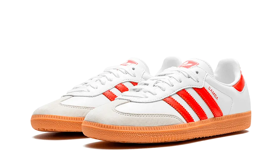 Adidas Samba OG White Solar Red Gum