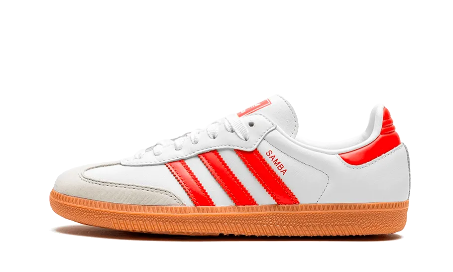 Adidas Samba OG White Solar Red Gum