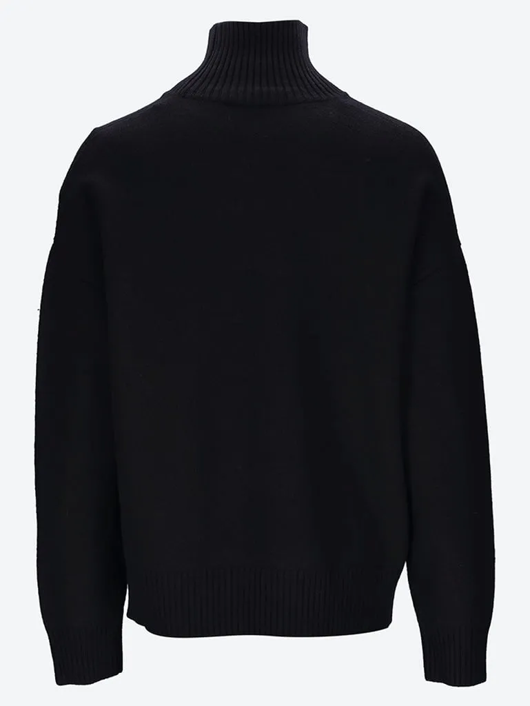 Ami de cœur funnel neck sweater