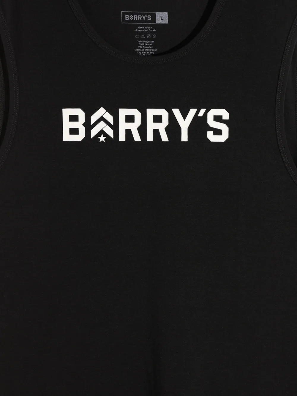 BARRY'S BLACK FEARLESS TANK