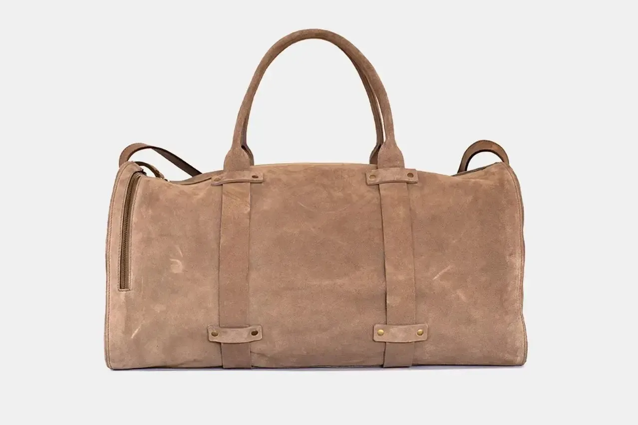 Bolso de Cuero - Wiken Suede Taupe