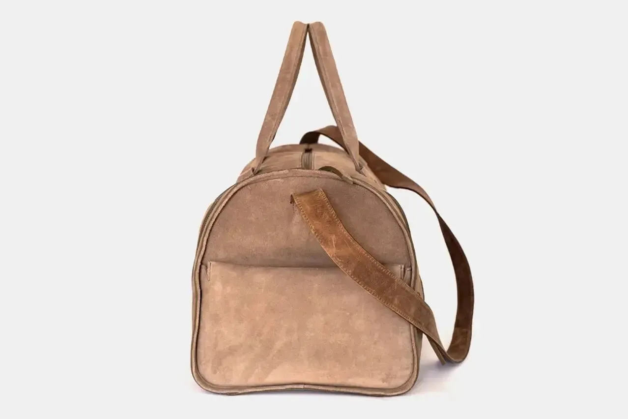 Bolso de Cuero - Wiken Suede Taupe