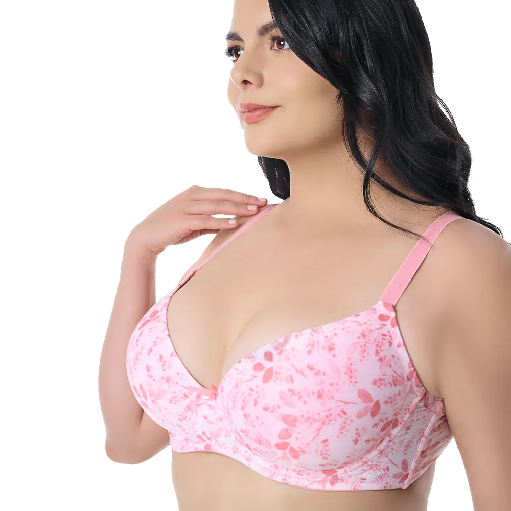 Brasier de talla extra estampado con varilla  24441 Carnival