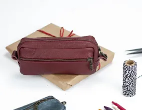 Brick case - Burgundy leather