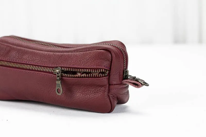 Brick case - Burgundy leather