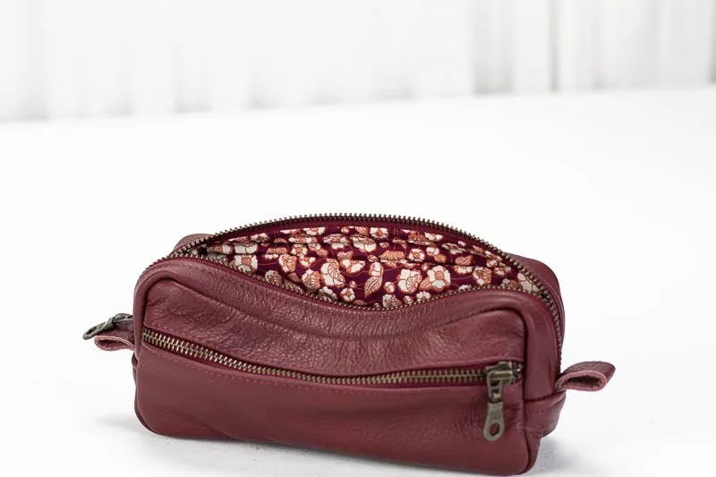 Brick case - Burgundy leather