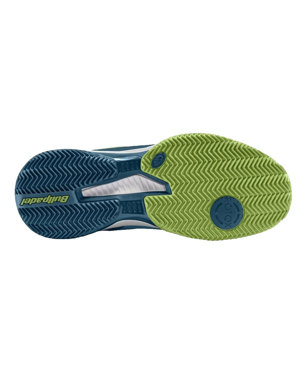 Bullpadel Padelschoen Performance Grip 24V Heren Navy - Groen - Wit