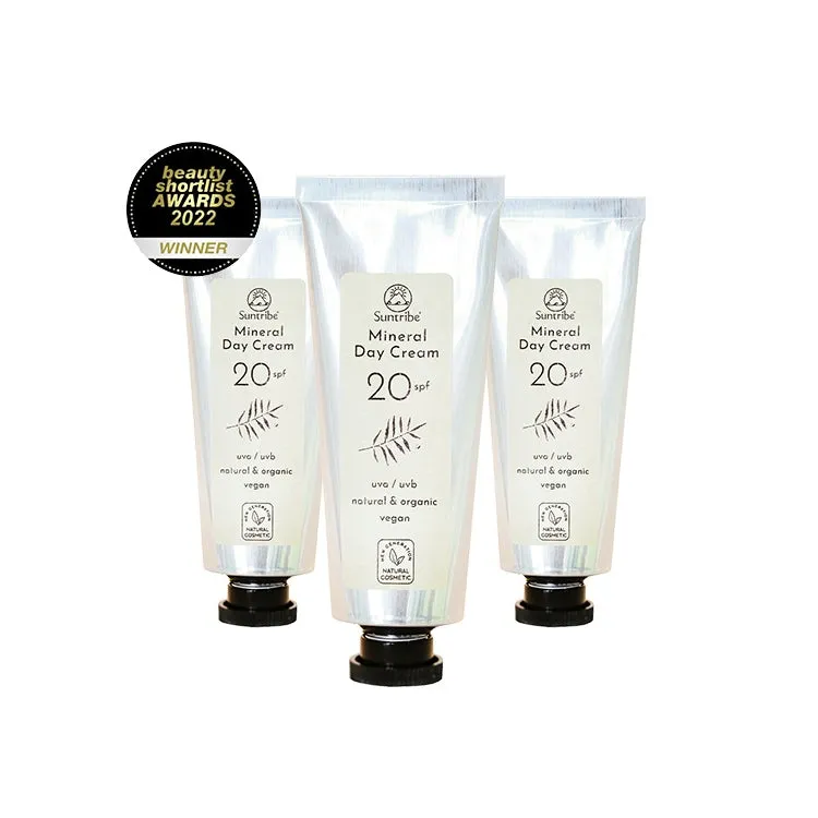 Crema de Día Mineral PIELES SECAS   SPF 20 con Jojoba y Almendras