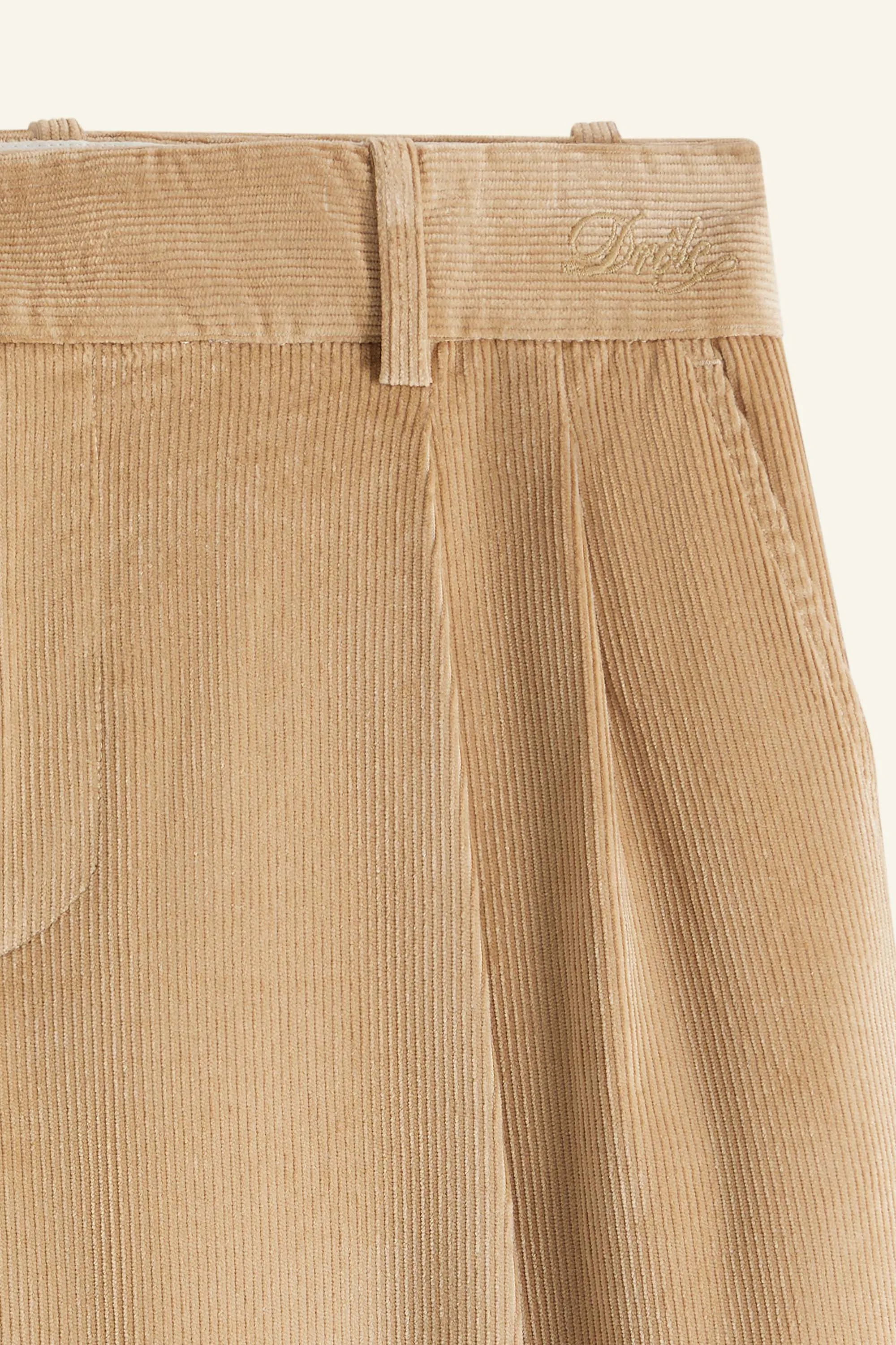 Drôle de Monsieur Golfeur Corduroy Pants - Beige