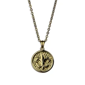 Fleur De Lis Necklace - Gold