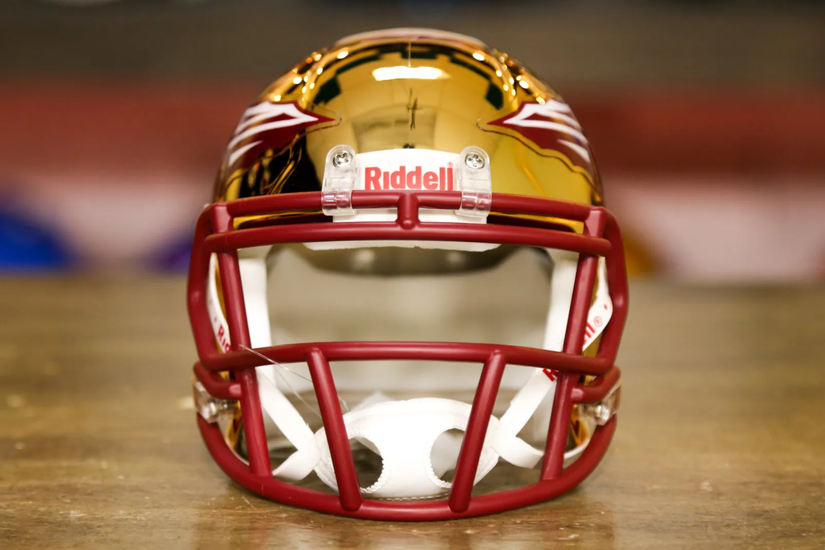 Florida State Seminoles Riddell Speed Mini Helmet - Gold Chrome