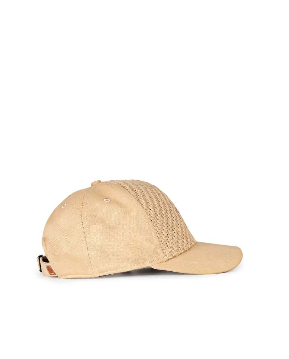 Gorra Popa Rafia Natural