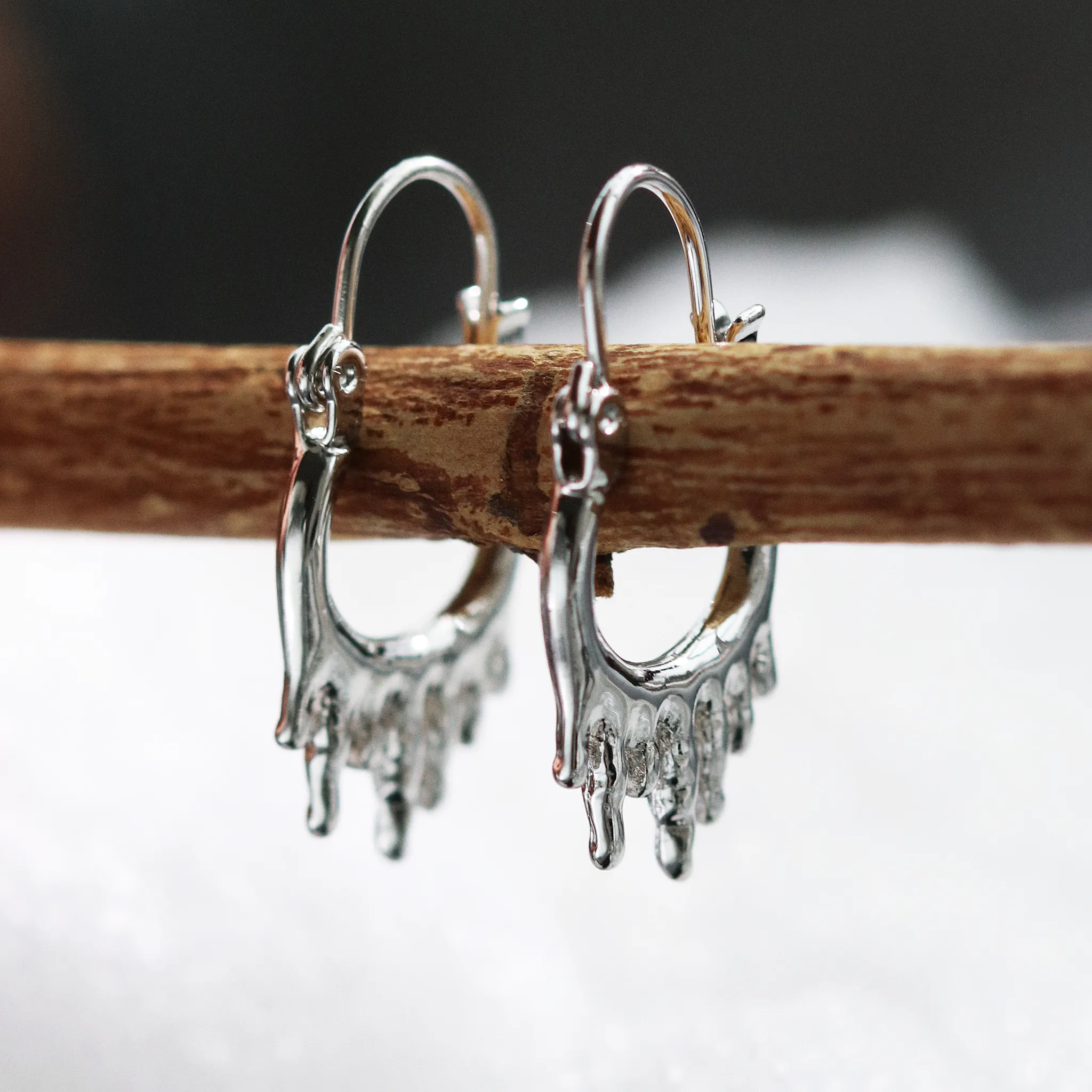 Ice Chasm Mini Hoop Earrings *Colour Select