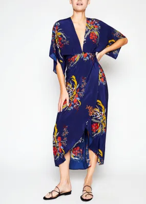 Katherine Blue Floral Maxi Dress