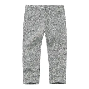 Kinder Winter Legging Zwart/Wit Stip