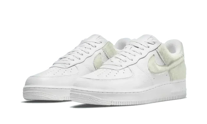 Nike Air Force 1 Low White Pony Hair Heel