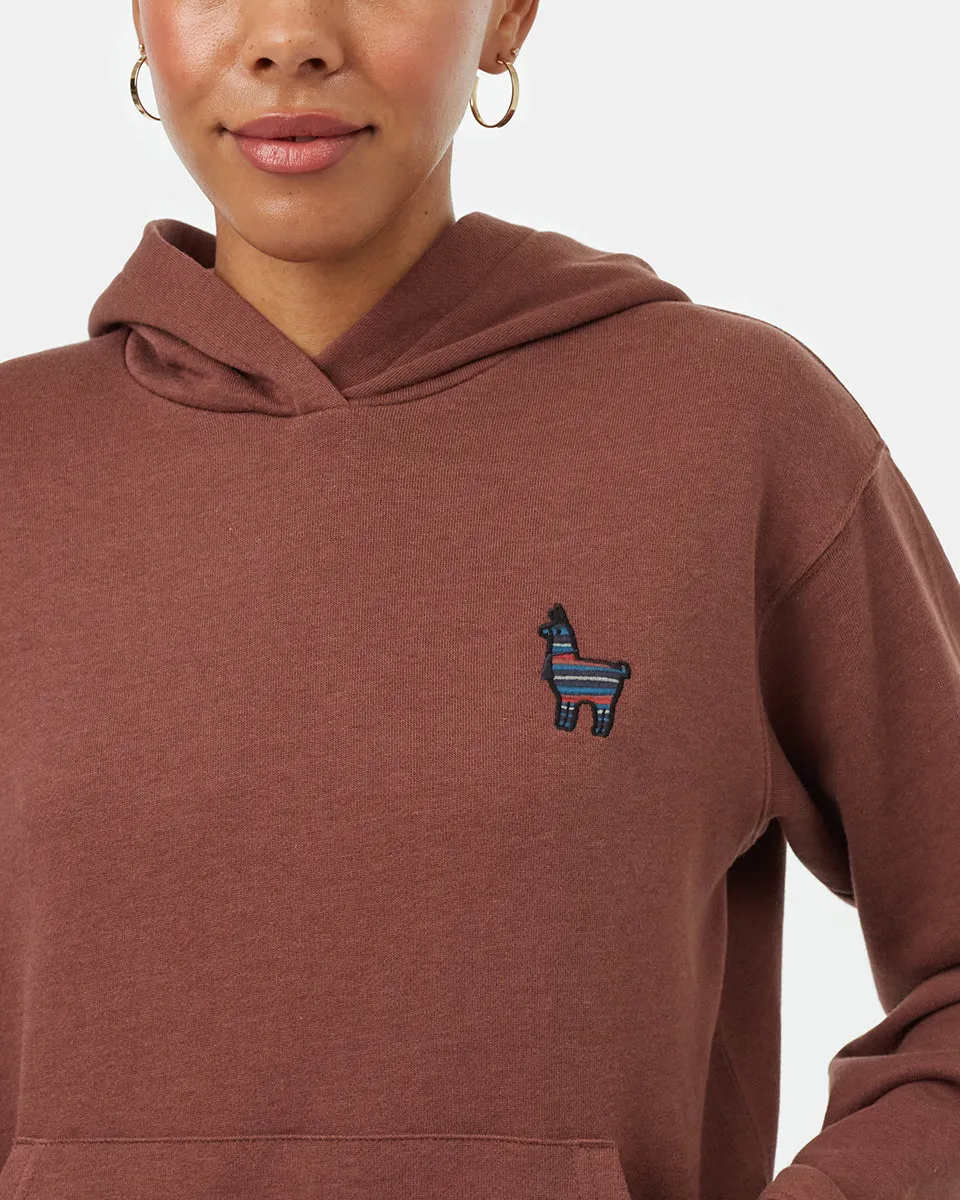 Peru Embroidered Llama Hoodie