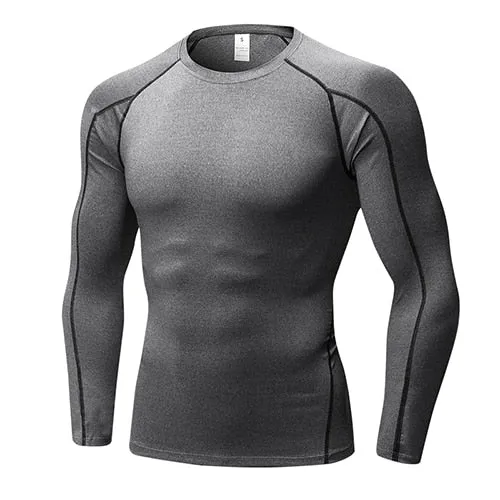 Quick Dry Compression Sport Shirt men Running Fitness t Shirt Tight rashgard Soccer Basketball Jersey Gym Demix Sportswear