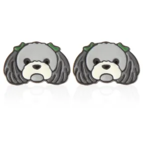 Shih Tzu_Puppy Dog Stud Earrings