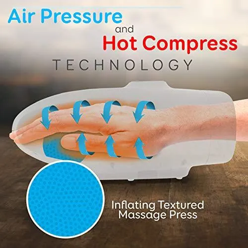 SLIFEPRO™ Wrist Hand Massager w/ Heat   Compression | Rechargeable USB, 6 Modes