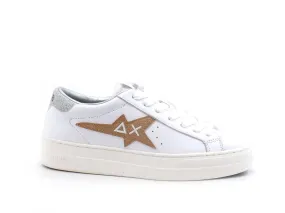 SUN68 Betty Sneaker Running Glitter Oro Argento Z41233