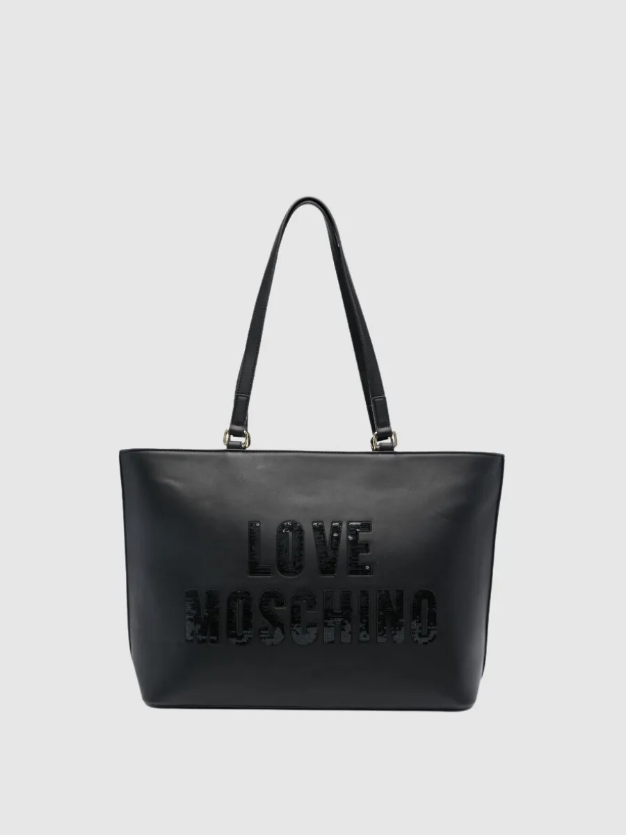 Tote com Lantejoulas Love Moschino