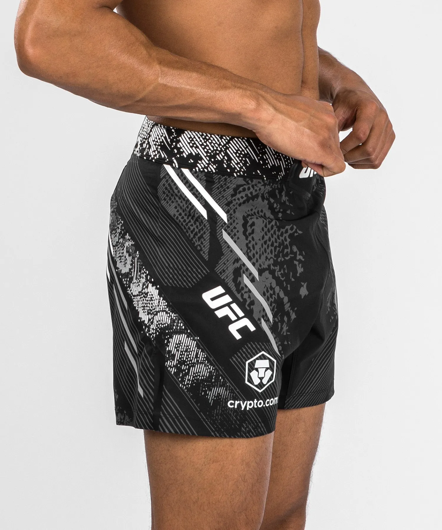 UFC Adrenaline by Venum Authentic Fight Night  Men's Fight Short - Short Fit - Black