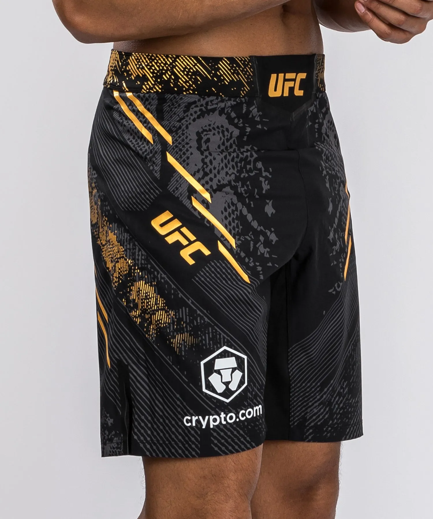 UFC Adrenaline by Venum Personalized Authentic Fight Night Men's Fight Short - Long Fit  - Champion