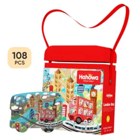 Vibrant London Bus Puzzle Set For Your Children – 1 Set